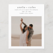 バジェットモダンボホスタイルシンプル2写真結婚ズ (正面)