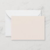 バジェットモダンボホフローラワイルドフラワーRSVPカード ノートカード (裏面)