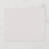 バジェットモダンボホミニマルベイビーシャワー招待状 (裏面)