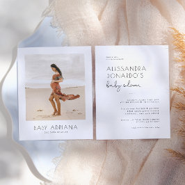 バジェットモダンボホ妊娠写真赤ちゃんシャワー