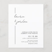 バジェットモダンボーシンプルホフォト結婚ズ チラシ (正面)