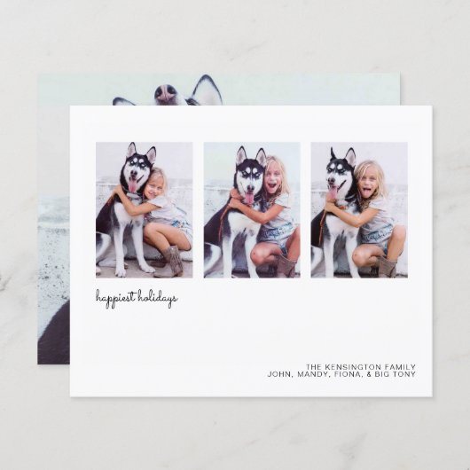 バジェットモダンミニマリストの休日の写真 (正面/裏面)