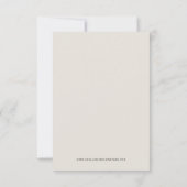 バジェットモダンミニマルアイボリー結婚式招待状 招待状 (裏面)