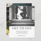 バジェットモダンミニマル二つシンプルの写真結婚の (正面/裏面)