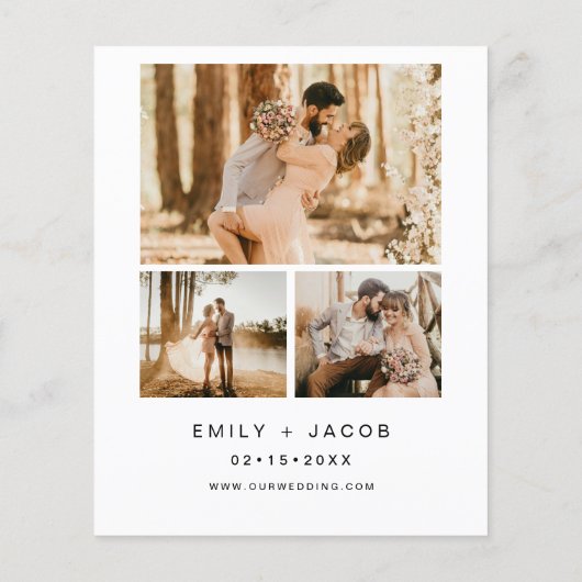 バジェットモダンミニマル結婚リストの写真4 (裏面)