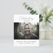 バジェットモダンミニマル葬儀招待状 (スタンド正面)