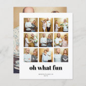 バジェットモダンミニマル9スクエアホリディフォト (正面/裏面)