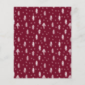 バジェットモダンメリークリスマスフォトコラージュカード (裏面)