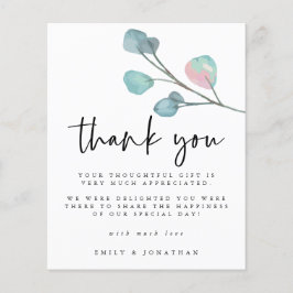 バジェットモダンユーカリ写真結婚の感謝