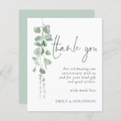 バジェットモダンユーカリ記念日ありがとう (正面/裏面)