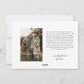 バジェットモダンレタリング2枚フォトメリークリスマス シーズンカード (裏面)