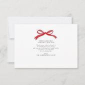 バジェットモダンレッドボーフォトコラージホリデーカード ノートカード (裏面)