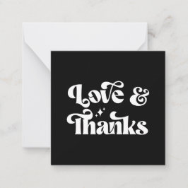 バジェットモダンレトロラヴ感謝していアンド結婚ズ ノートカード