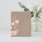 バジェットモダンワイルドフラワーテラコタ庭園の結婚式 (スタンド正面)