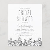 バジェットモダンワイルドフラワーブライダルシャワーエレガント (正面)