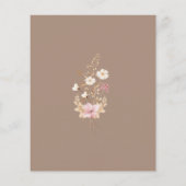 バジェットモダンワイルドフラワーボタニカル庭園の結婚式 (裏面)