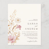 バジェットモダンワイルドフラワーボタニカル庭園の結婚式 (正面)