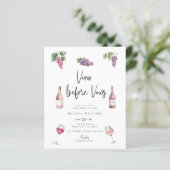 バジェットモダンワインブライダルシャワー招待 (スタンド正面)