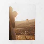 バジェットモダン写真数々のRSVP詳細結婚 三つ折り招待状 (カバー)