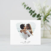 バジェットモダン写真PostCardフライヤーの日付を保存 (スタンド正面)