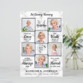 バジェットモダン大理石記念葬式プログラム (スタンド正面)