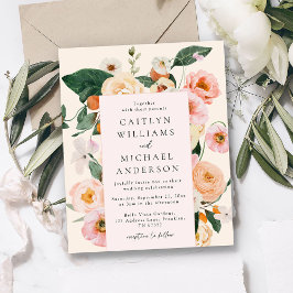 バジェットモダン赤面ピンクフローラ結婚ズ