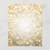 バジェットモダン金ゴールド70th誕生日パーティー招待状 チラシ (裏面)