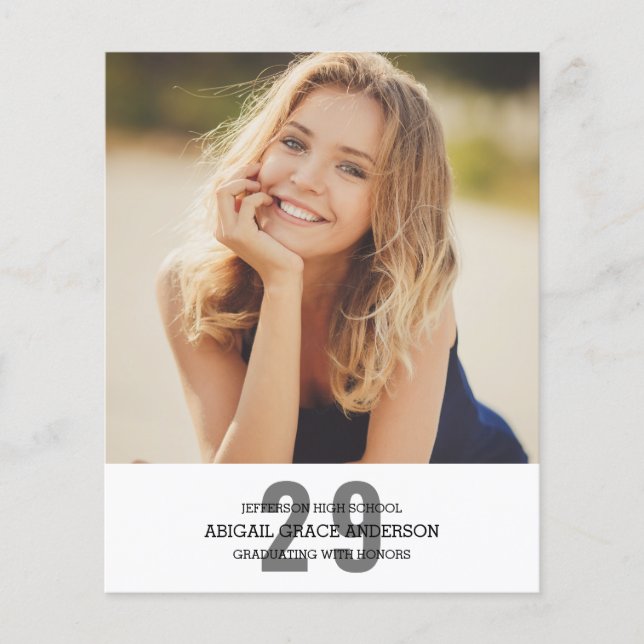 バジェットモダン2023フォトグラードシルバー招待状 (正面)