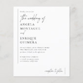 バジェットモダン&ミニマリストRomantic Photo結婚's (裏面)