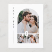 バジェットモダンBohoフォトコラージュ結婚式の招待 (正面)