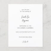 バジェットモダンM写真垂直シック日付を保存 (裏面)