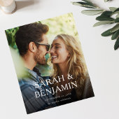 バジェットモダンM写真垂直シック日付を保存 チラシ