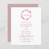 バジェットモノグラムフローラほこりっぽいバラピンク結婚ズ (正面/裏面)