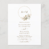 バジェットモノグラムボホトロピカルパンパスグラス結婚ズ (正面)