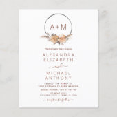 バジェットモノグラムボホパンパスグラス結婚ズ チラシ (正面)