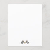 バジェットモンスタートラックBashレースフラグ子供の誕生日 (裏面)