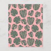 バジェットモンスタープラントピンクグリーンブライダルシャワー (裏面)