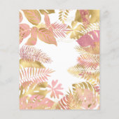 バジェットヤングワイルドスリーピンク3rd誕生日招待状 (裏面)