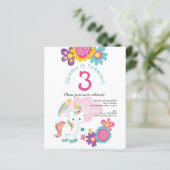 バジェットユニコーンガール3rd誕生日パーティの招待状 (スタンド正面)