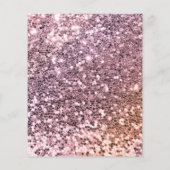 バジェットユニコーングリッター誕生日パーティーの招待 チラシ (裏面)