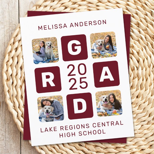 バジェットユニークグラードBurgundy 4写真卒業 (クリエイターアップロード済み)