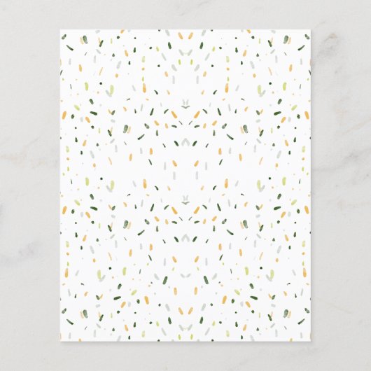 バジェットユニークジャングルパーティーベビーシャワー招待状 (裏面)