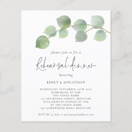 バジェットユモダンーカリプトゥスリハーサルディナー招待状