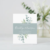 バジェットユーカリカジュアル結婚式招待状 (スタンド正面)