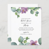 バジェットユーカリブライダルシャワーグリーンリーパープル (正面/裏面)