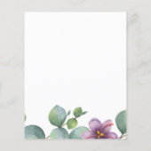 バジェットユーカリブライダルシャワーグリーンリーパープル (裏面)