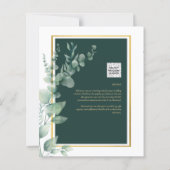 バジェットユーカリブライダルシャワーグリーン金ゴールドQR C (裏面)