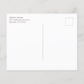 バジェットユーカリブライダルシャワーハガキ招待状 (裏面)