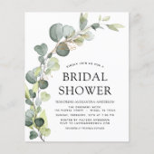 バジェットユーカリブライダルシャワーボタニカルボホ (正面)