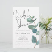 バジェットユーカリブライダルシャワーラージ招待状 (スタンド正面)